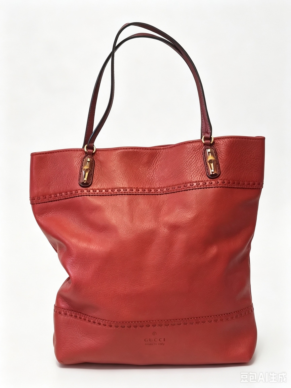 Gucci bamboo tote bag